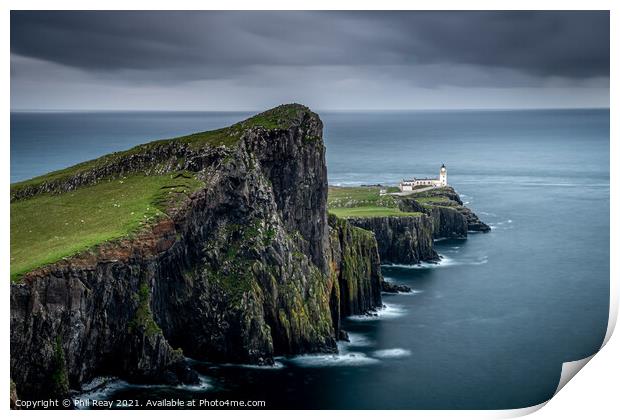 Neist Point Lighthouse Print by Phil Reay