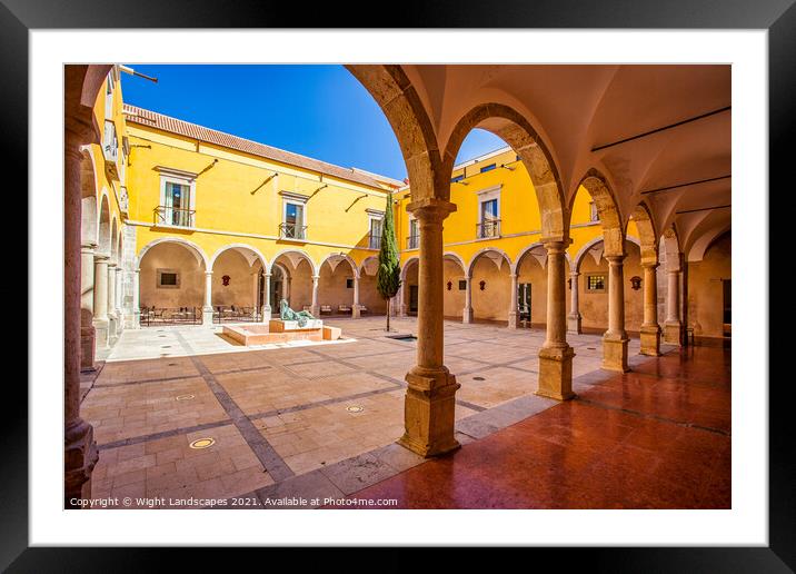 Convent Cloisters Tavira Framed Mounted Print by Wight Landscapes