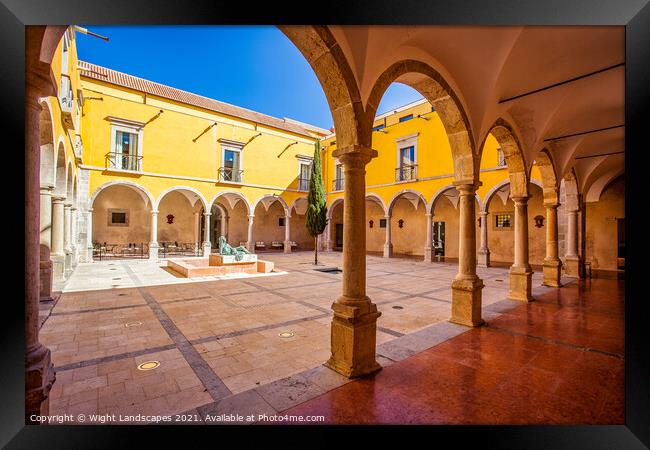 Convent Cloisters Tavira Framed Print by Wight Landscapes