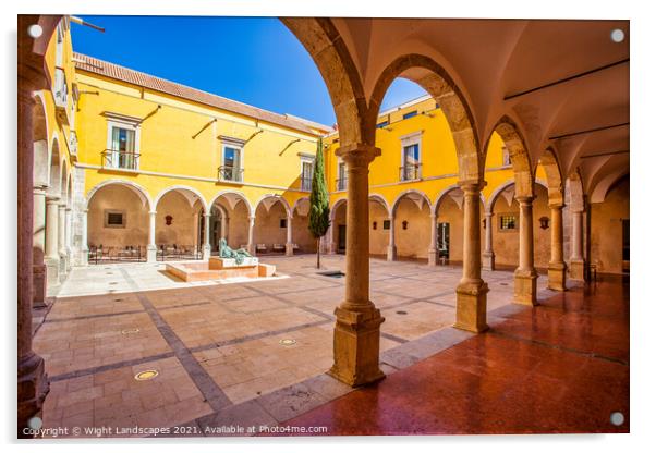 Convent Cloisters Tavira Acrylic by Wight Landscapes