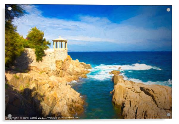 S'Agaro viewpoint on the Costa Brava Acrylic by Jordi Carrio