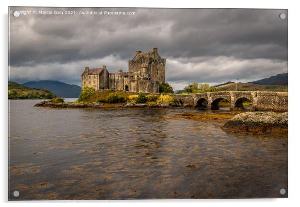 Eilean Donan Castle Acrylic by Marcia Reay