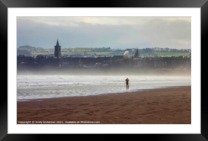 Seascape Beach Photographer Framed Mounted Print by Andy Anderson