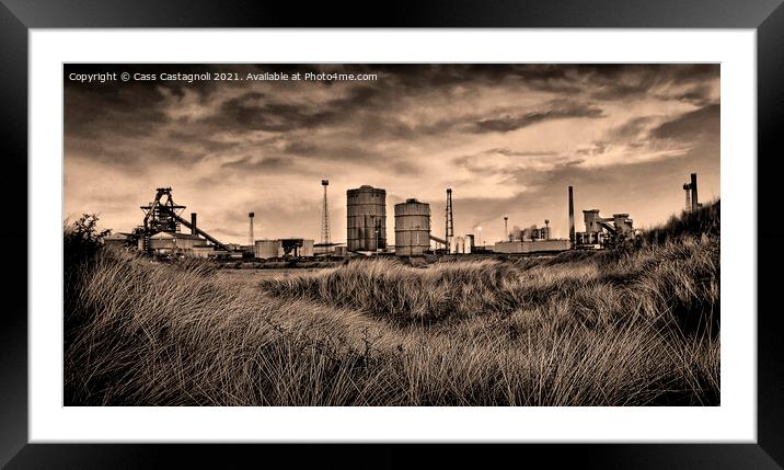 Steel on Gold Framed Mounted Print by Cass Castagnoli