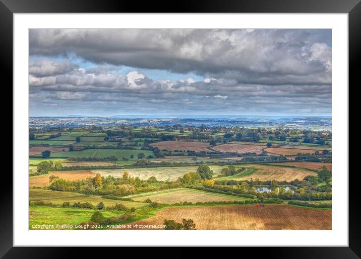 Over Ham Hill Framed Mounted Print by Philip Gough
