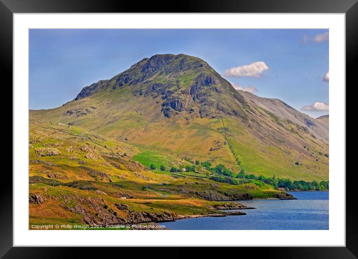 Wastwater Cumbria Framed Mounted Print by Philip Gough