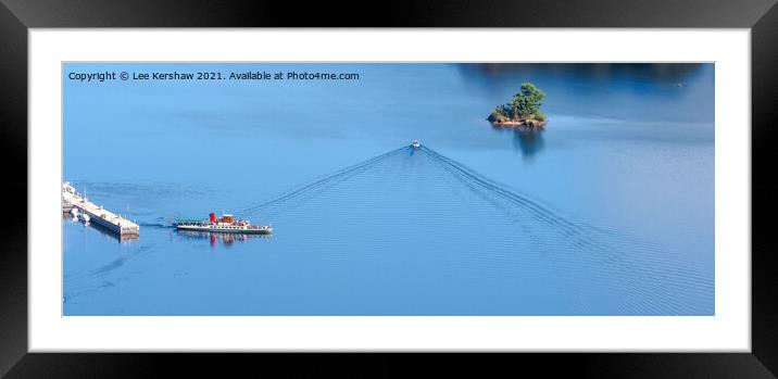Ullswater Ferry Framed Mounted Print by Lee Kershaw