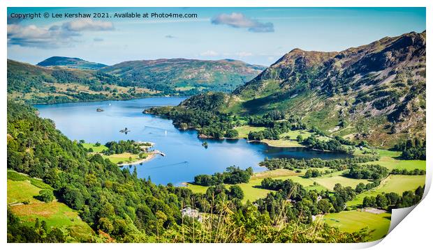 Ullswater in the Lake District Print by Lee Kershaw
