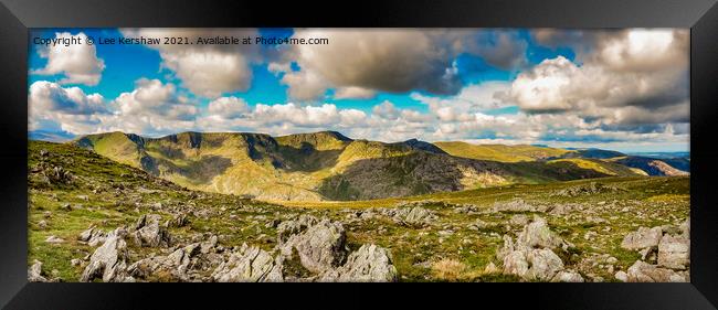 The Peaks of the Lake District Framed Print by Lee Kershaw