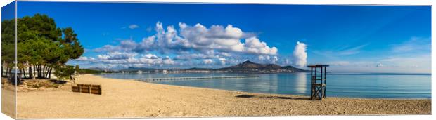 Alcudia bay panorama  Canvas Print by Alex Winter