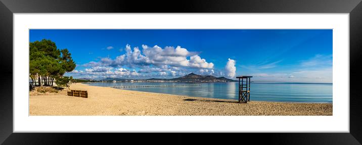 Alcudia bay panorama  Framed Mounted Print by Alex Winter