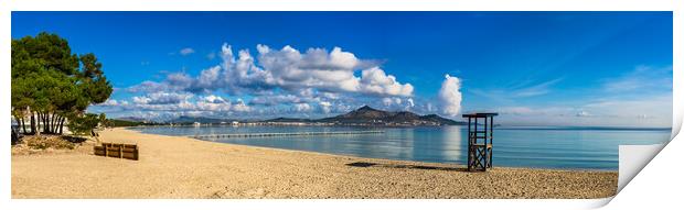 Alcudia bay panorama  Print by Alex Winter