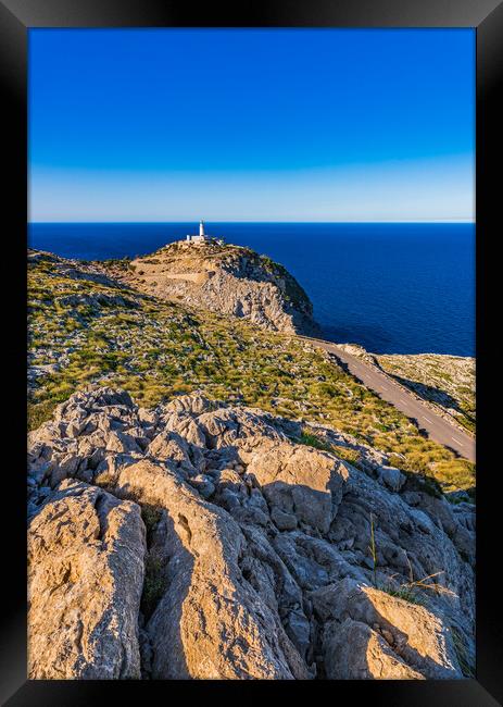 Lighthouse at Cap Formentor on Mallorca Framed Print by Alex Winter