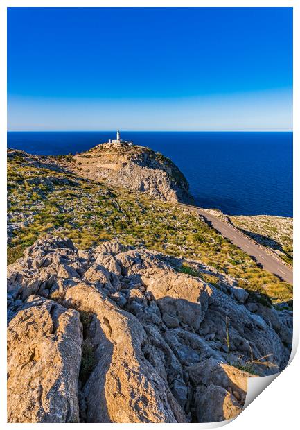 Lighthouse at Cap Formentor on Mallorca Print by Alex Winter