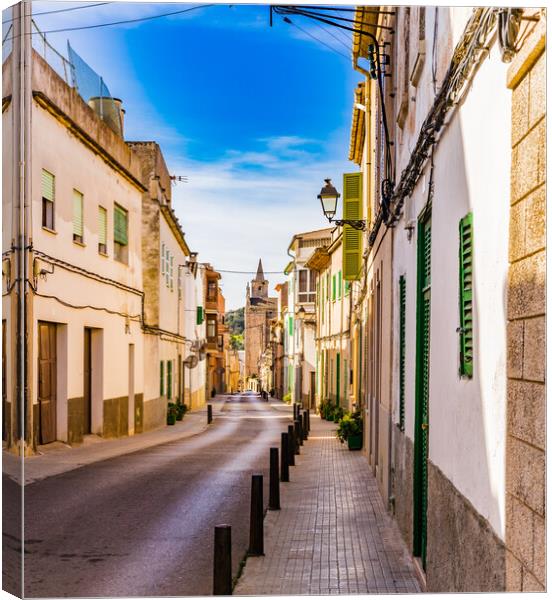 Street in Felanitx on Mallorca, Spain Canvas Print by Alex Winter