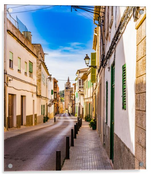 Street in Felanitx on Mallorca, Spain Acrylic by Alex Winter