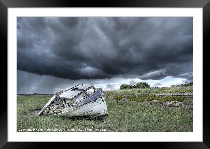 Approaching Storm. Framed Mounted Print by Keith Mountford