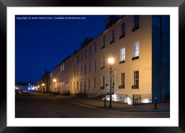 Rose Terrace Perth Scotland  Framed Mounted Print by Navin Mistry
