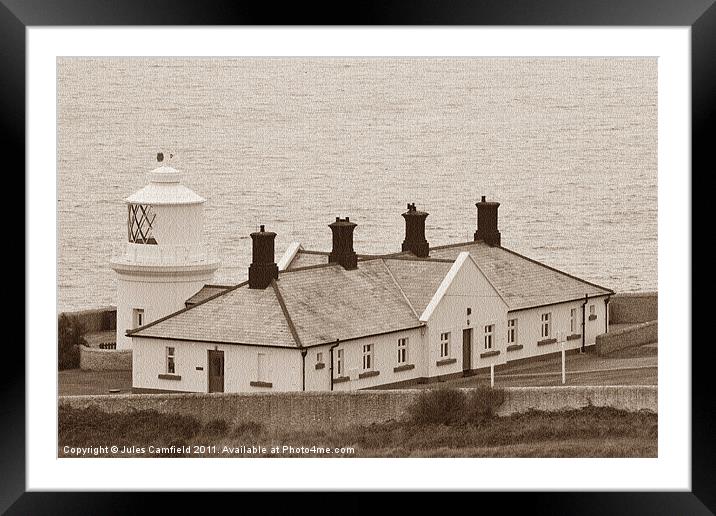 The Old Lighthouse Framed Mounted Print by Jules Camfield