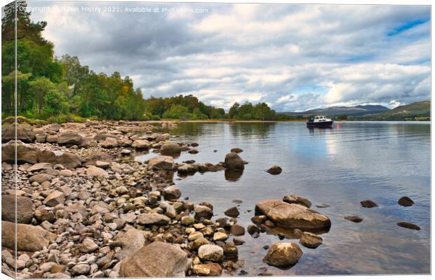 The South Shore of Loch Rannoch, Perthshire Scotland Canvas Print by Navin Mistry