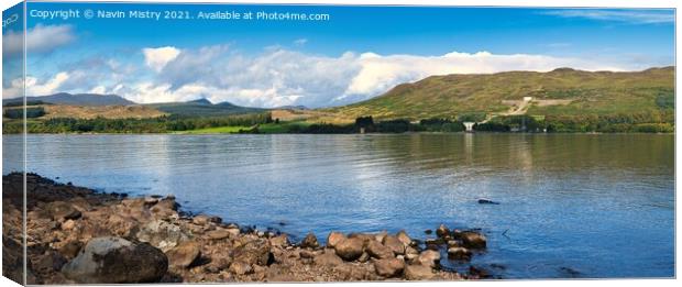 Loch Rannoch Panorama Canvas Print by Navin Mistry
