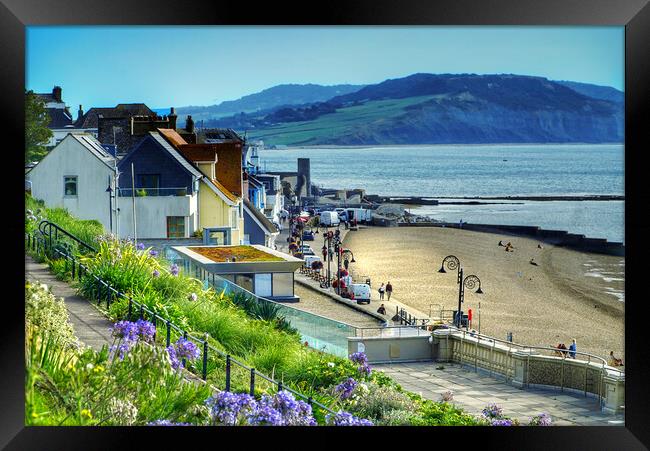 Lyme Regis View Framed Print by Alison Chambers