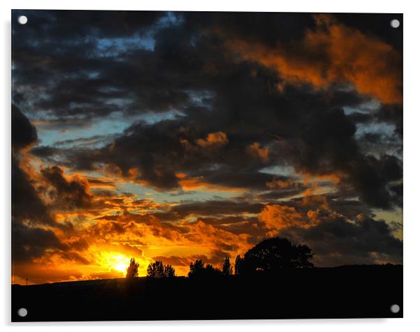 Sunset in Cumbria Acrylic by Iain Mavin