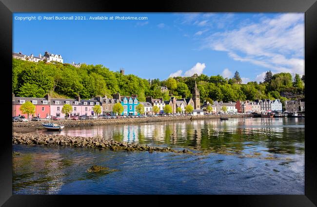 Tobermory Reflections Isle of Mull Framed Print by Pearl Bucknall