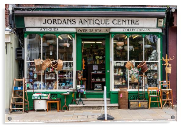 Jordans Antique Centre, Old Hemel Hempstead, Hertfordshire, Engl Acrylic by Kevin Hellon
