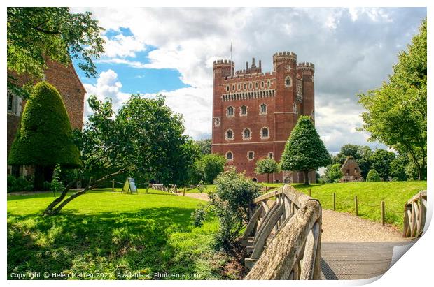 Tattershall Castle Sunny Day Print by Helkoryo Photography