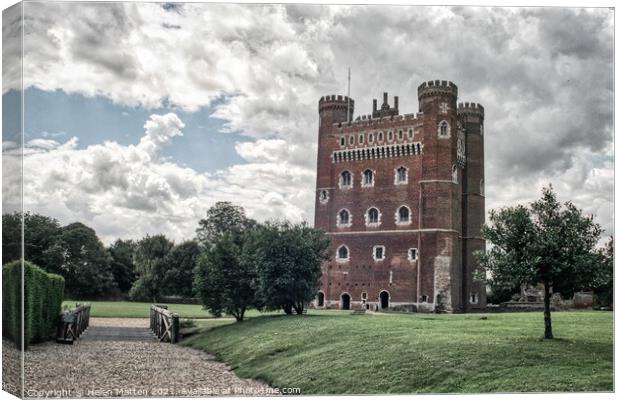 Tattershall Castle, Lincolnshire grey day Canvas Print by Helkoryo Photography