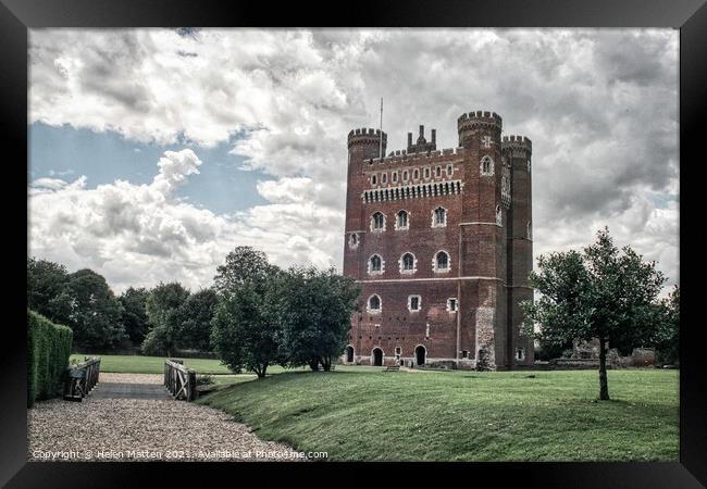 Tattershall Castle, Lincolnshire grey day Framed Print by Helkoryo Photography