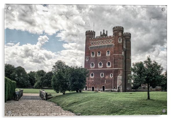 Tattershall Castle, Lincolnshire grey day Acrylic by Helkoryo Photography