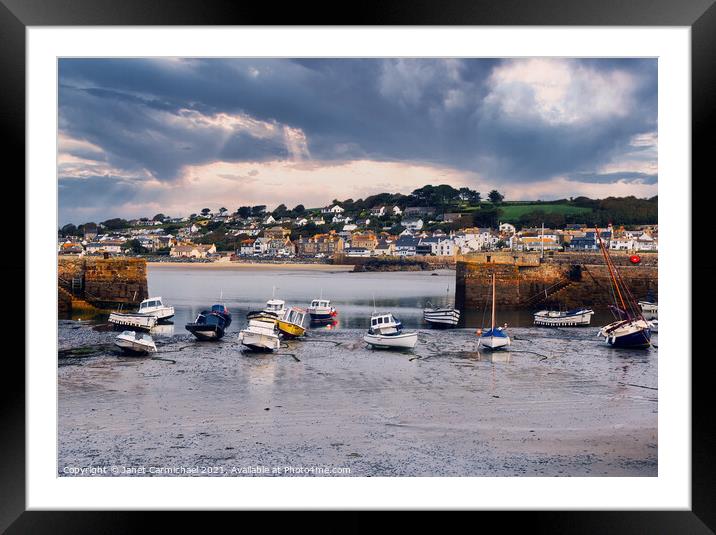 Marazion Framed Mounted Print by Janet Carmichael