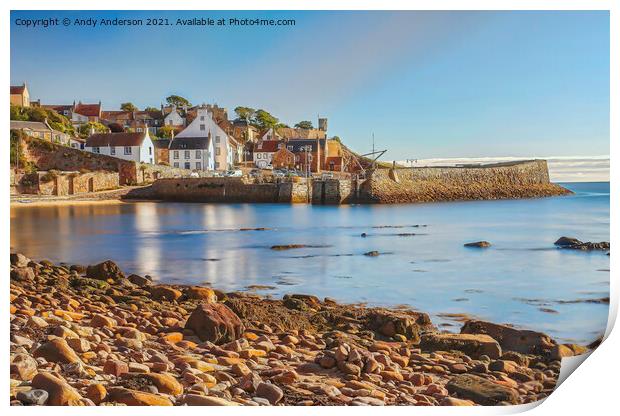 Fife Harbour of Crail Print by Andy Anderson