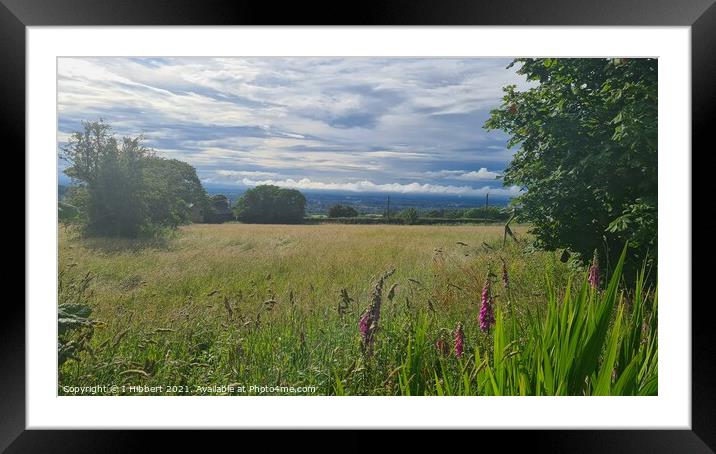 Looking to the Cheshire Plains Framed Mounted Print by I Hibbert