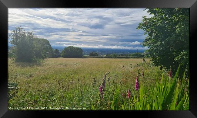 Looking to the Cheshire Plains Framed Print by I Hibbert