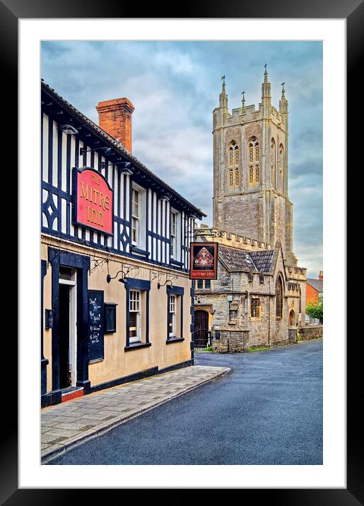 St Benedicts Church and Mitre Inn Framed Mounted Print by Darren Galpin