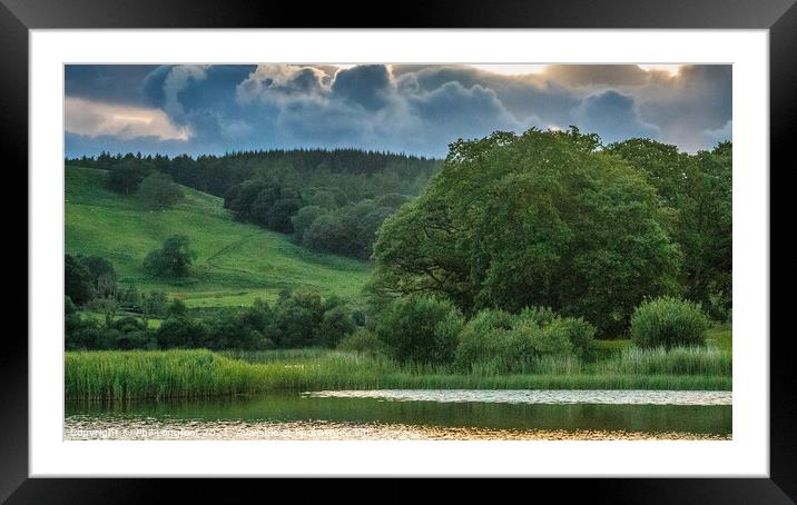 Esthwaite Water at dusk Framed Mounted Print by Phil Longfoot