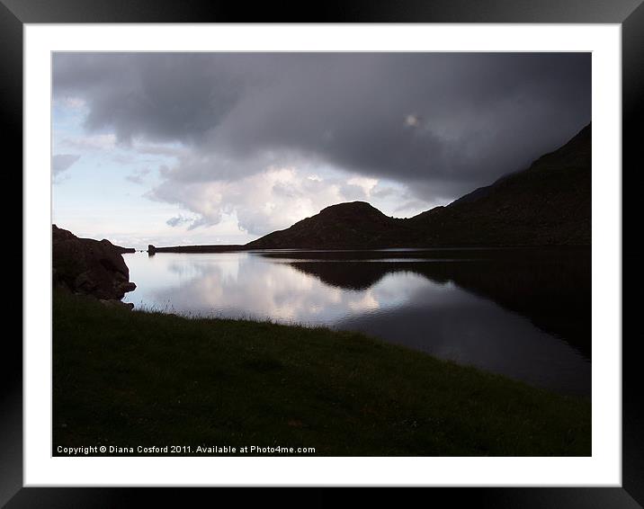 Water Reflections, Blacksail Spur, Cumbria Framed Mounted Print by DEE- Diana Cosford