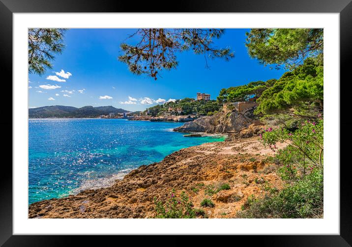 Majorca, beautiful coast of Cala Ratjada Framed Mounted Print by Alex Winter