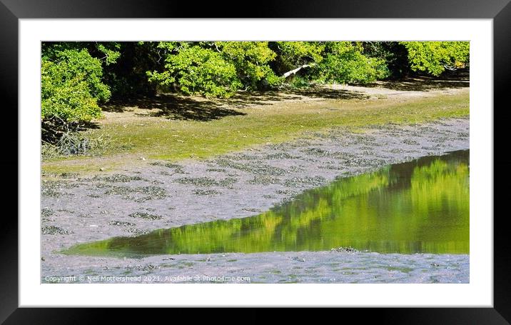 Incoming Tide Reflections Framed Mounted Print by Neil Mottershead