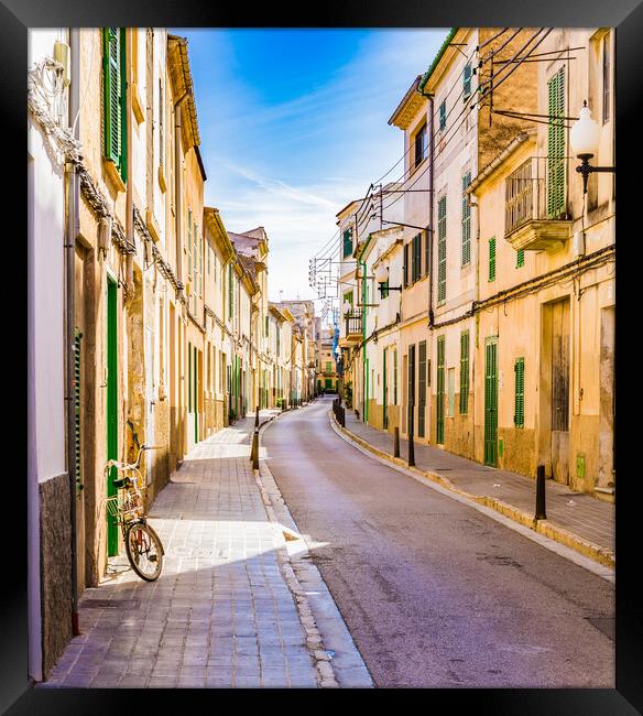 Street in Felanitx on Mallorca Framed Print by Alex Winter