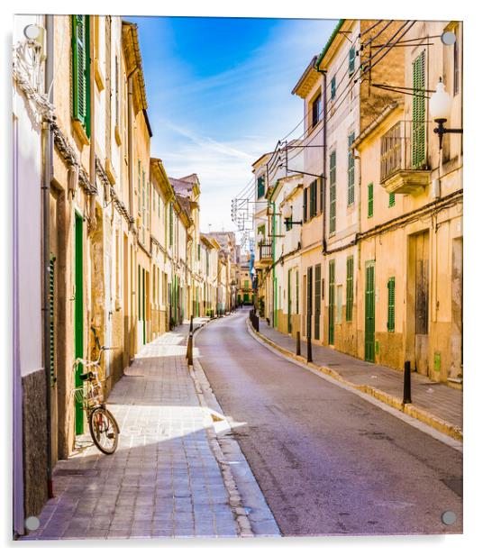 Street in Felanitx on Mallorca Acrylic by Alex Winter