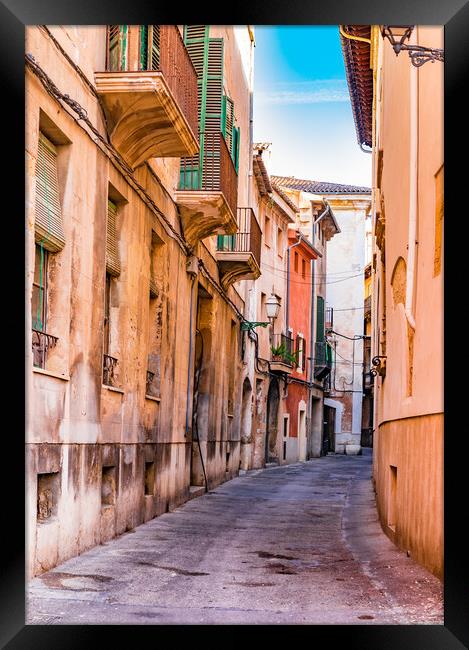 Street at the old town of Palma Framed Print by Alex Winter