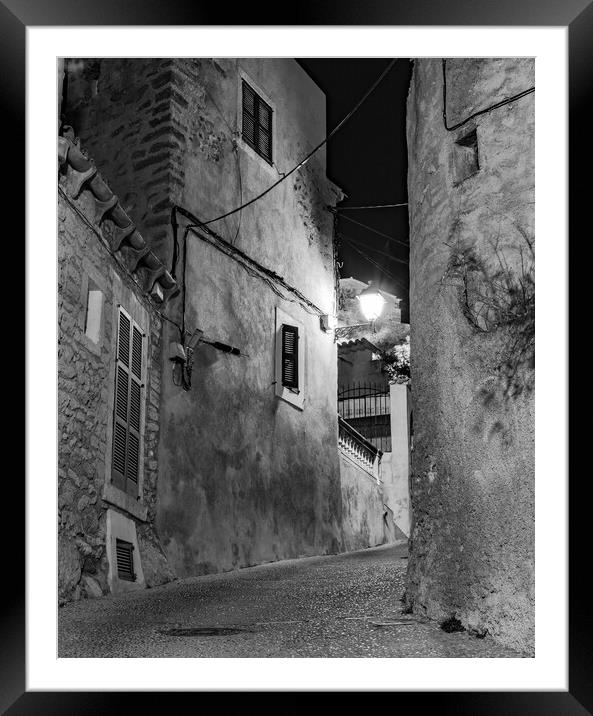 Capdepera at night Framed Mounted Print by Alex Winter