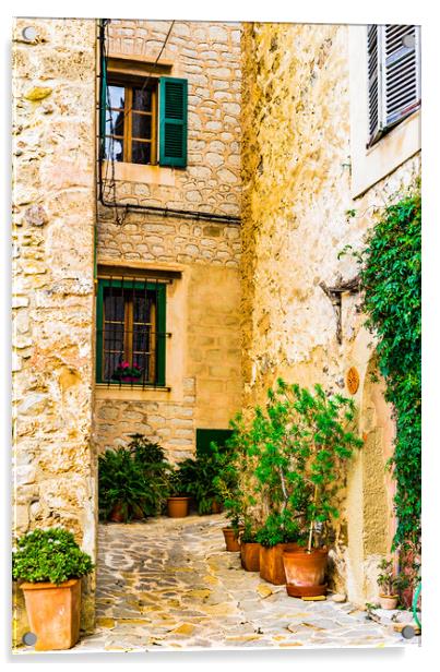 Idyllic old mediterranean village Acrylic by Alex Winter