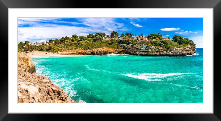 Beach of Cala Anguila Framed Mounted Print by Alex Winter