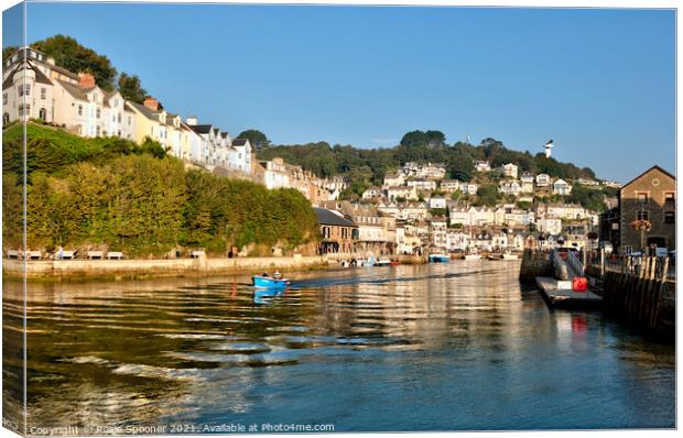 Early morning on the River Looe in Cornwall Canvas Print by Rosie Spooner