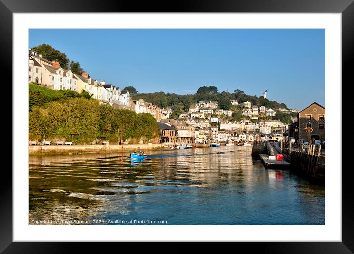 Early morning on the River Looe in Cornwall Framed Mounted Print by Rosie Spooner